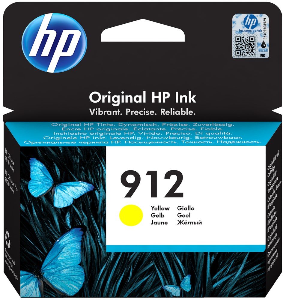 Картридж HP 912 струйный желтый (315 стр)