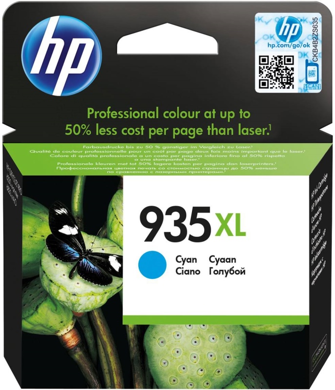 Картридж HP 935XL струйный голубой увеличенной емкости (825 стр)