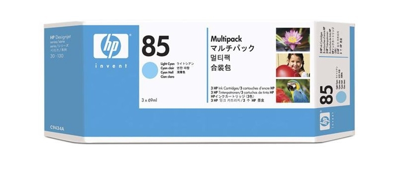 Картридж Hewlett-Packard 85 3-ink Multipack, Light Cyan (C9434A)