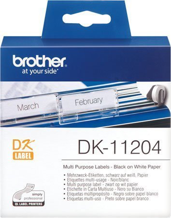 Многофункциональные наклейки Brother DK11204 (400 шт - 17 x 54 мм)