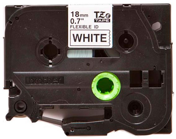 Наклейка ламинированная TZ-EFX241 (12 мм черн/бел, аналог TZ-FX241)