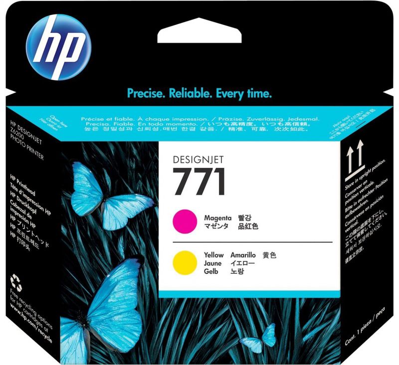 Печатающая головка HP 771 пурпурная и жёлтая (2500 стр)
