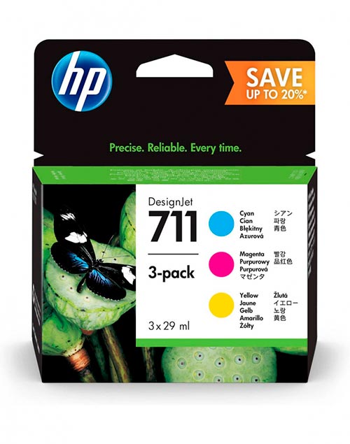 Картридж HP 711 струйный трехцветный упаковка 3 шт (3*29 мл)