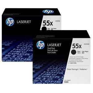 Картридж HP 55X (CE255XD) лазерный увеличенной емкости упаковка 2 шт (2*13500 стр)