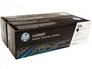Картридж HP 128A (CE320AD) лазерный черный упаковка 2шт (2*2000 стр)