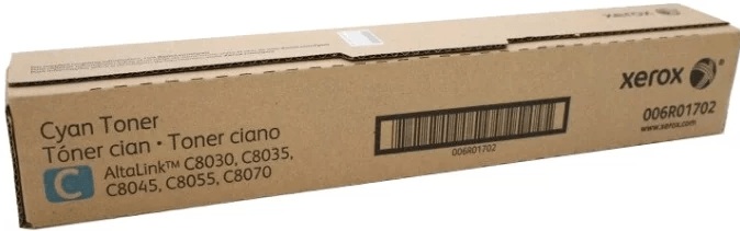 Тонер-картридж XEROX AltaLink C8030/8035/8045/8055/8070 голубой (15,0K) (006R01702)