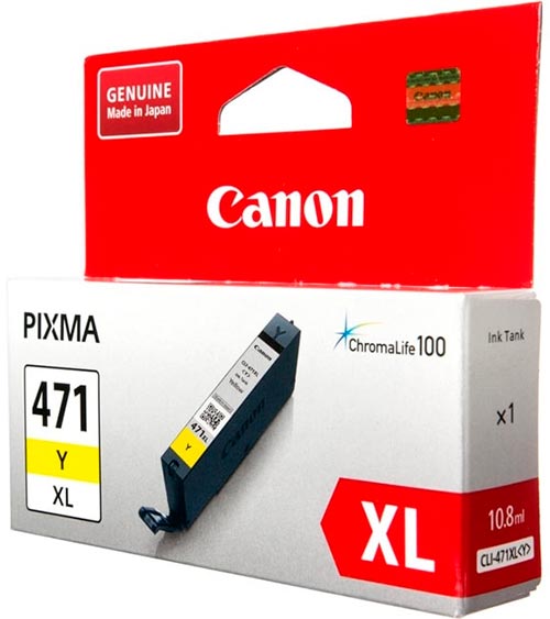 Картридж CANON CLI-471XL Y желтый, увеличенной емкости