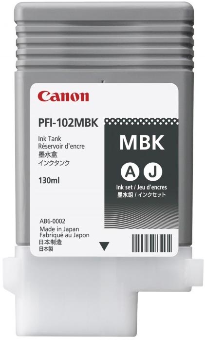 Картридж CANON PFI-102 MBK матовый черный