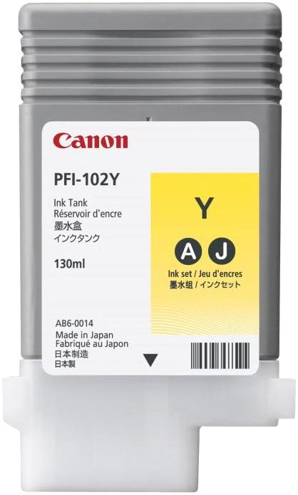 Картридж CANON PFI-102 Y желтый