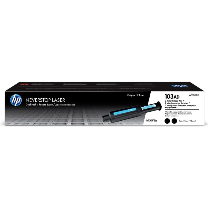 Заправочное устройство для принтера HP Neverstop тип 103AD упаковка 2 шт. черное (2500*2 стр.)