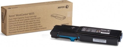 Тонер-картридж XEROX WC 6655 голубой (7.5K) (106R02752)