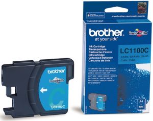 Картридж Brother LC1100C DCP-385C, DCP-6690CW, MFC-990CW синий (Cyan), 325 стр. (5% заполнение)