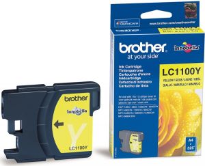 Картридж Brother LC1100Y DCP-385C, DCP-6690CW, MFC-990CW желтый (Yellow), 325 стр. (5% заполнение)