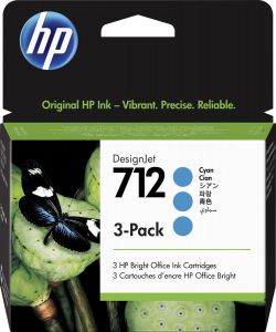 Картридж HP 712 струйный голубой упаковка 3 шт (3*29 мл)