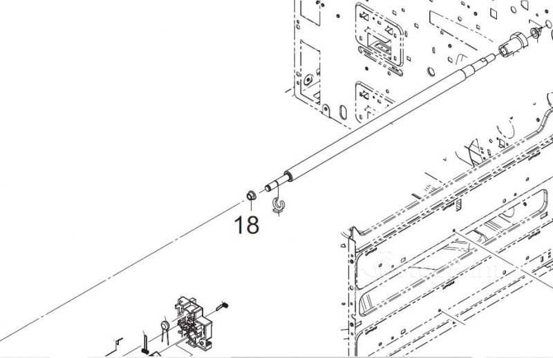 Бушинг ролика регистрации Kyocera 2H024830 BUSH 8