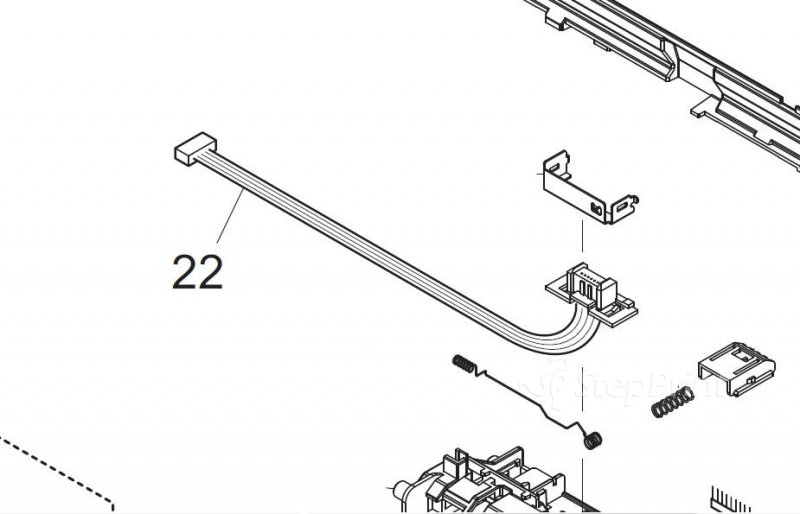 Шлейф шторки Kyocera 2J046030 CONN. CORD ASSY S03450