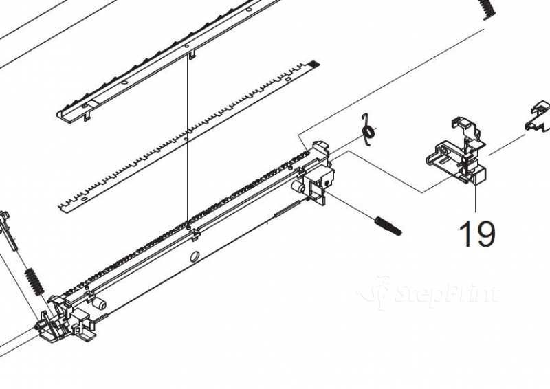 Крышка вала переноса, правая Kyocera 2K024080 HOOK TRANSFER R