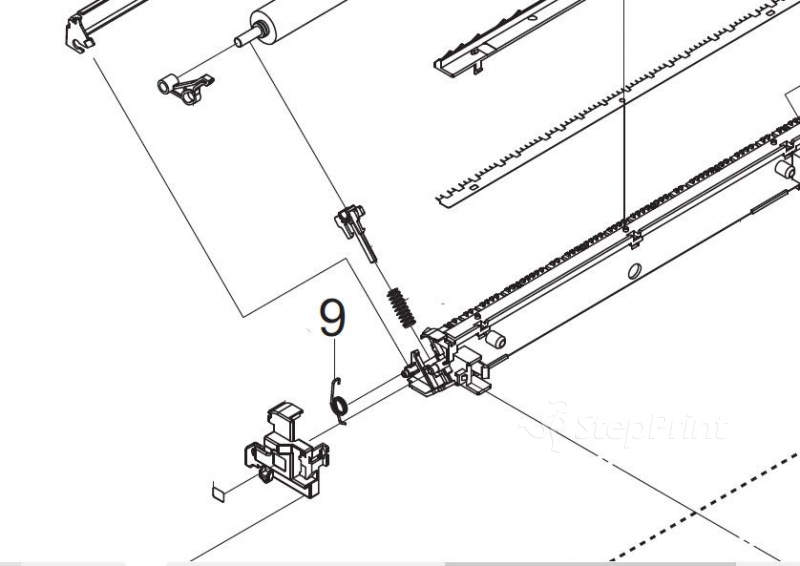 Пружина вала переноса Kyocera 2K024200 SPRING GUIDE