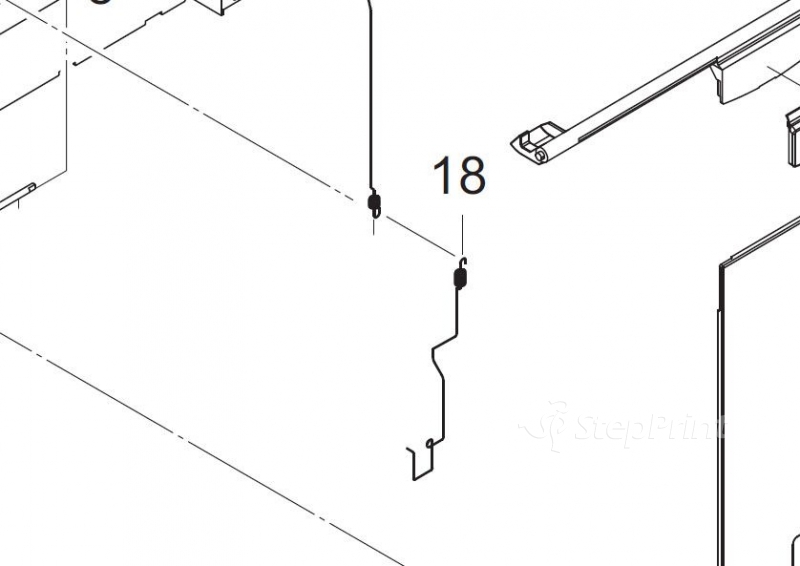 Пружина заземления дуплекса Kyocera 2K029060 WIRE EARTH DU A