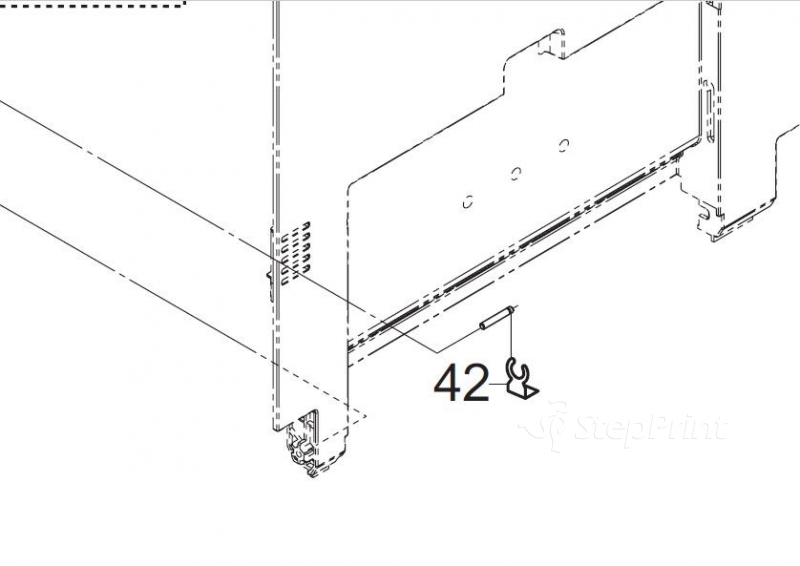 Соединительный крюк дверцы 2K304630 FILM CONVEYING SHAFT