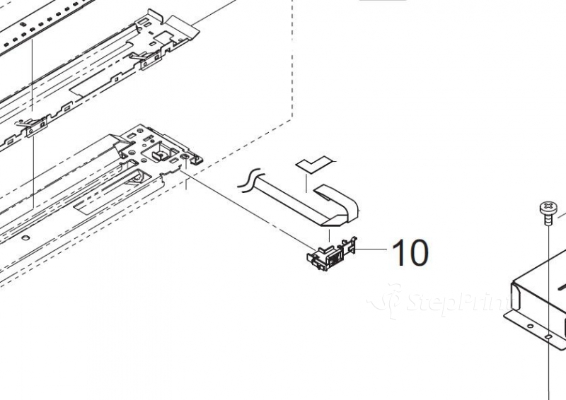 Направляющая шлейфа сканера Kyocera 2K317172 GUIDE FFC LED C