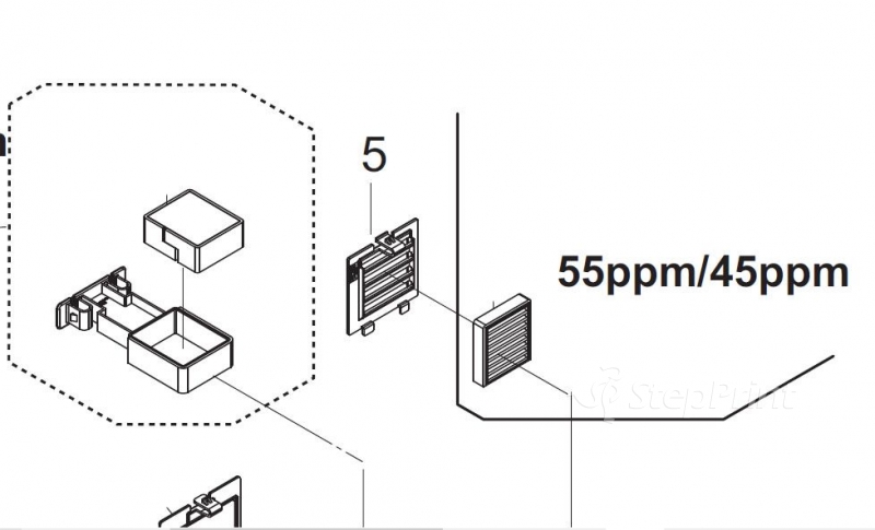 Крышка фильтра Kyocera 2LC04110 LID LEFT COVER REAR