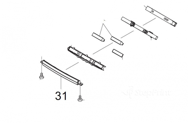 Крышка панели управления Kyocera 2LC05040 COVER LED