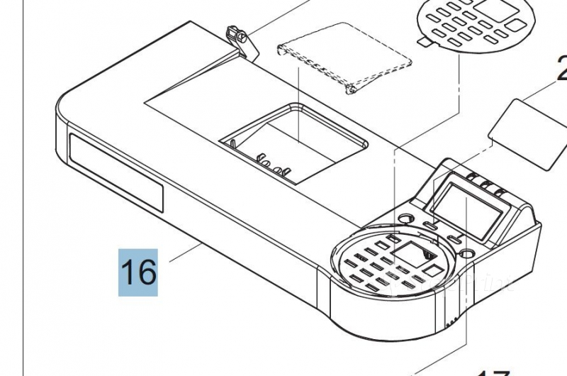 Передняя верхняя часть корпуса Kyocera 2MS94010 PARTS LID TOP ASSY SP