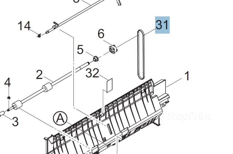 Ремень узла регистрации Kyocera 2MV07110 BELT FEED