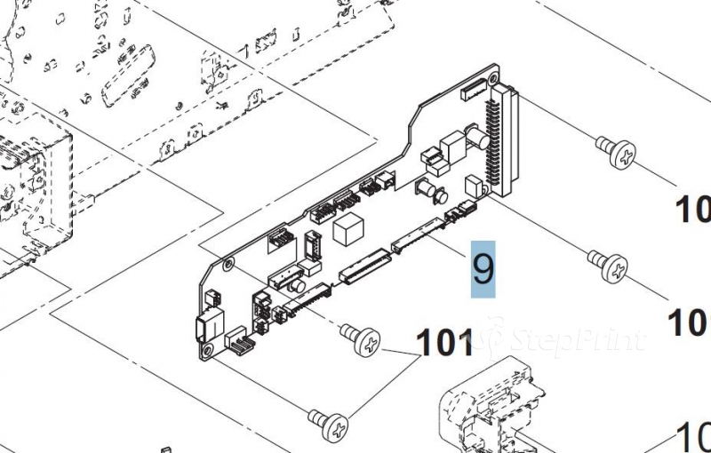 Плата питания Kyocera 302L294081	PARTS PWB ASSY ENGINE SP