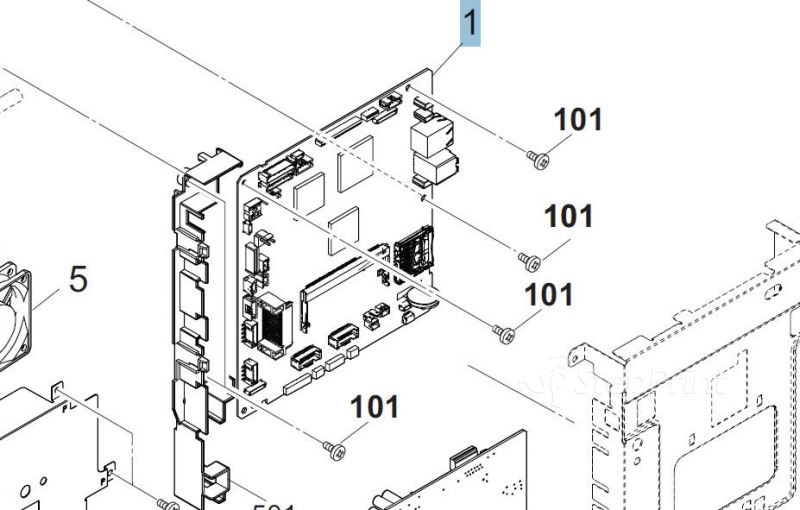 Плата форматера Kyocera 302NW94040	 PARTS PWB ASSY MAIN EU SP