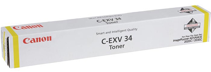 Тонер CANON C-EXV34 Y жёлтый (3785B002)