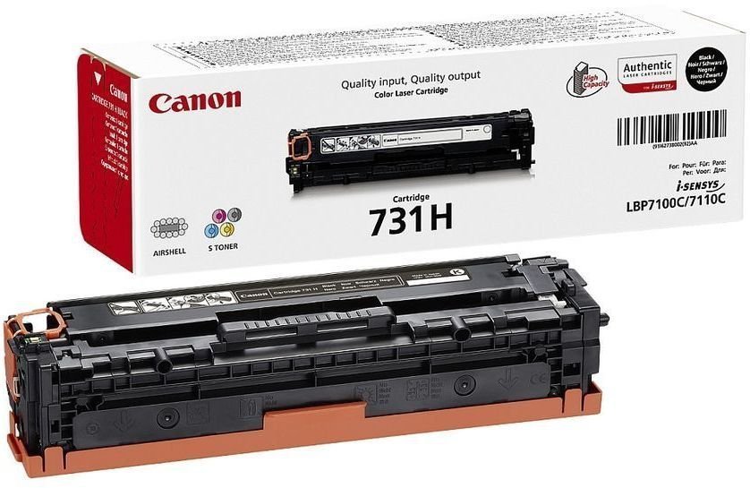 Картридж CANON 731H BK черный, увеличенной емкости