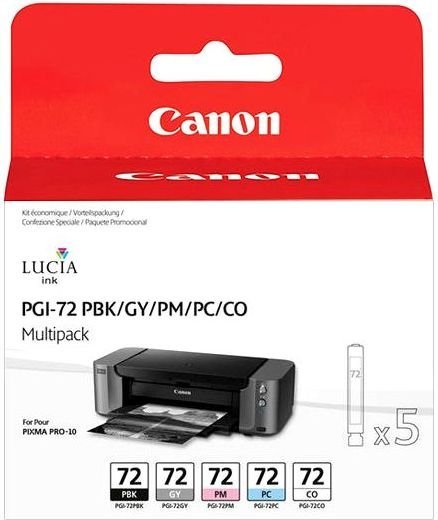 Набор картриджей CANON PGI-72 PBK/GY/PM/PC/CO многоцветный, 5 картриджей