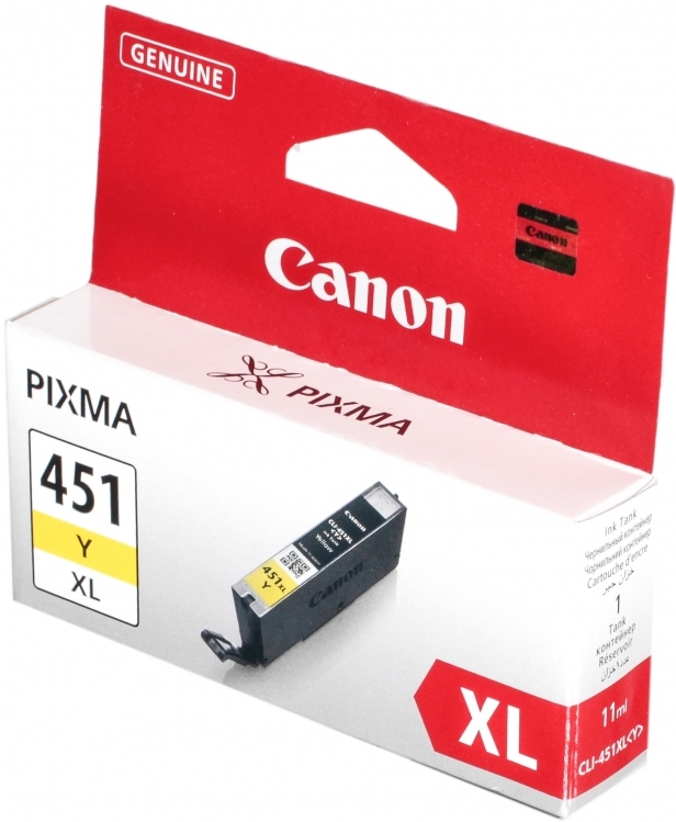 Картридж CANON CLI-451XL Y желтый, увеличенной емкости