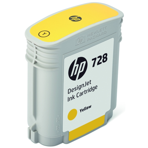 Картридж HP 728 с желтыми чернилами для принтеров Designjet, 40 мл (F9J61A)