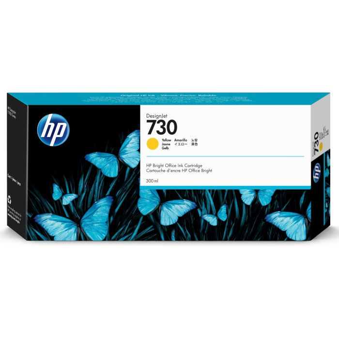 Картридж HP 730 струйный желтый (300 мл)