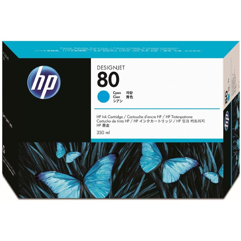 Картридж HP 80 струйный голубой (350 мл)