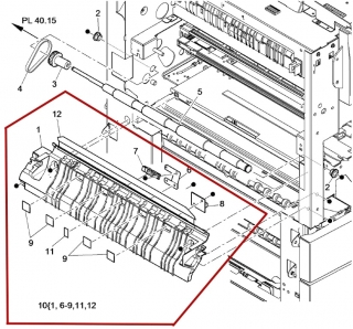 Узел регистрации транспортера XEROX 5345 (642S02027/859K05394/859K05393/859K03030/859K03031/859K03032/859K05390/859K05391/859K05392)