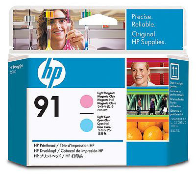 Печатающая головка HP 91 светло-пурпурная и светло-голубая