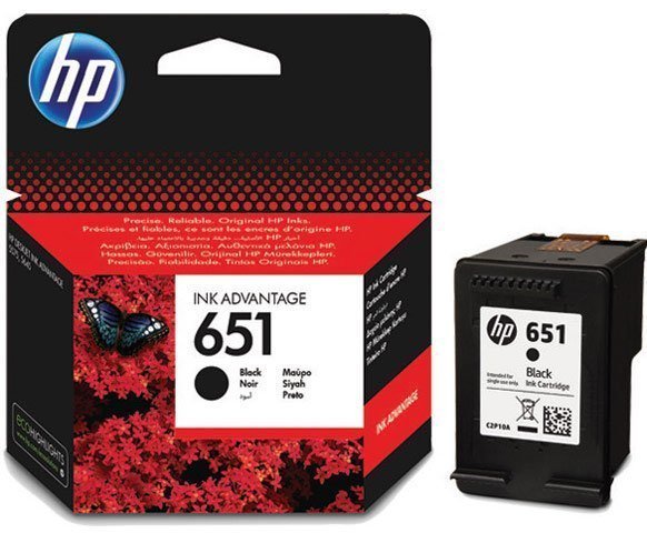 Картридж HP 651 струйный черный (600 стр)