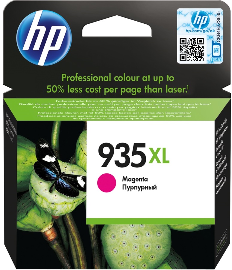 Картридж HP 935XL струйный пурпурный увеличенной емкости (825 стр)