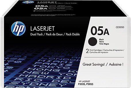 Картридж HP 05A (CE505D) лазерный упаковка 2шт (2*2300 стр)