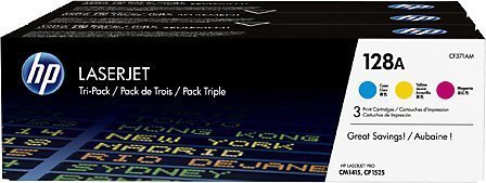 Картридж HP 128A (CF371AM) лазерный набор 3 цвета (1300 стр)