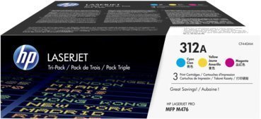 Картридж HP 312A (CF440AM) лазерный набор 3 цвета (2700 стр)