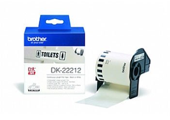 Пленочная клеящаяся лента Brother DK22212 (белая, ширина 62 мм x 15.24 м)