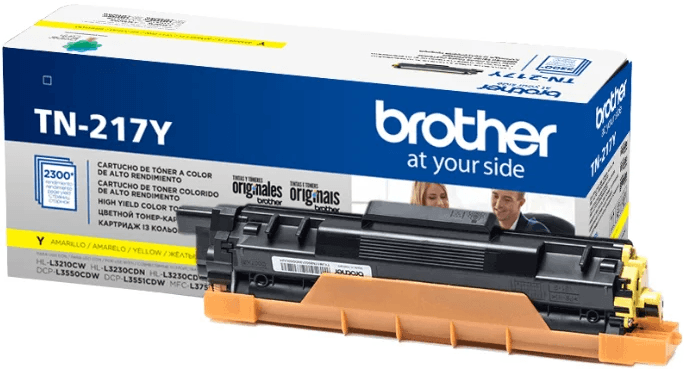 Картридж Brother TN217Y (2 300 стр.) желтый для HLL3230CDWR1/DCPL3550CDWR1/MFCL3770CDWR1