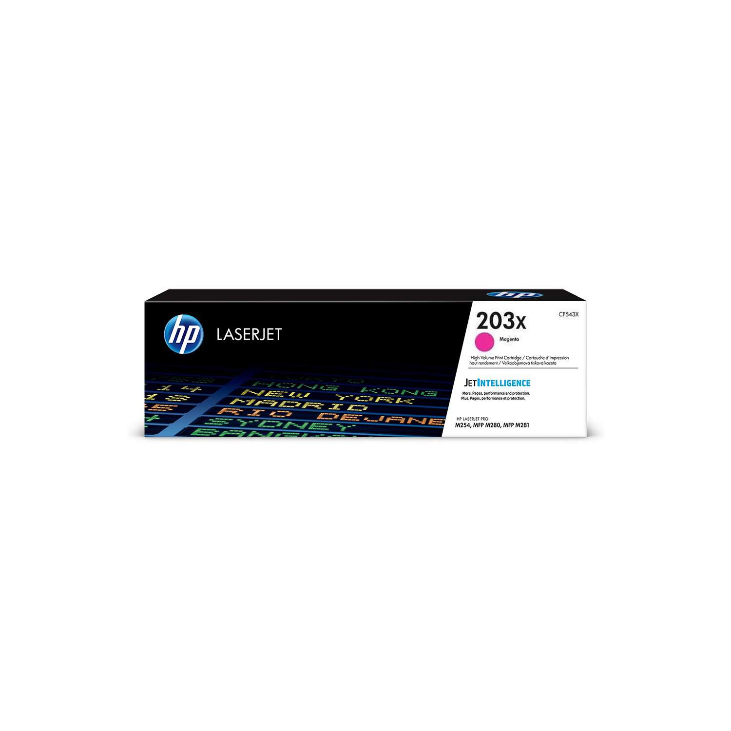 Картридж HP 203X (CF543X) лазерный пурпурный увеличенной емкости (2500 стр)