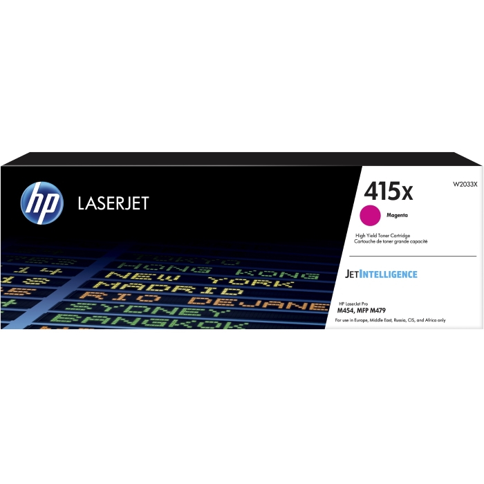 Картридж HP 415X (W2033X) лазерный повышенной емкости пурпурный (6000 стр)
