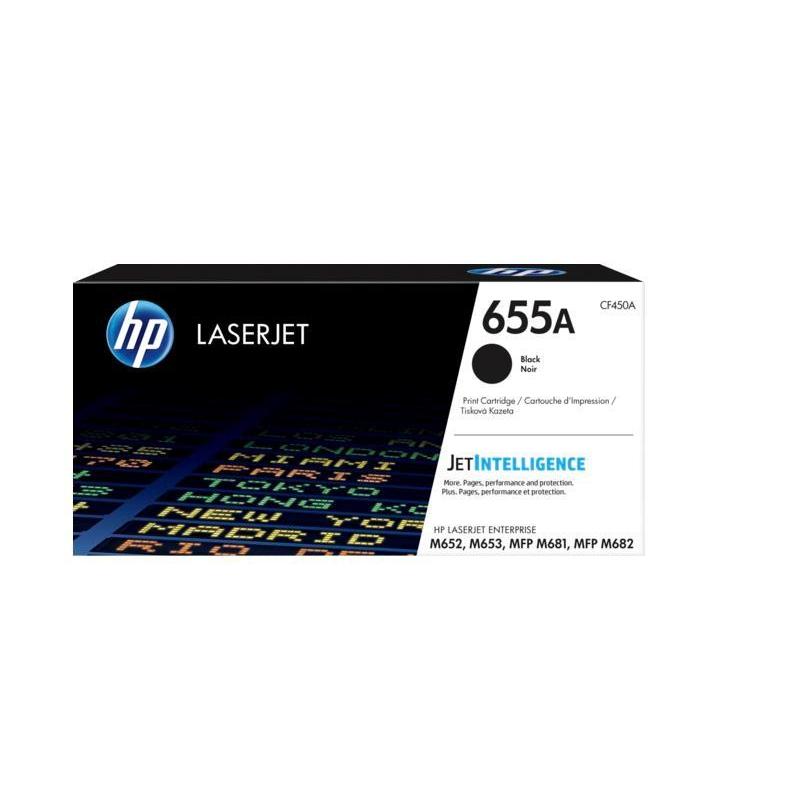 Картридж HP 655A (CF450A) лазерный черный (12500 стр)